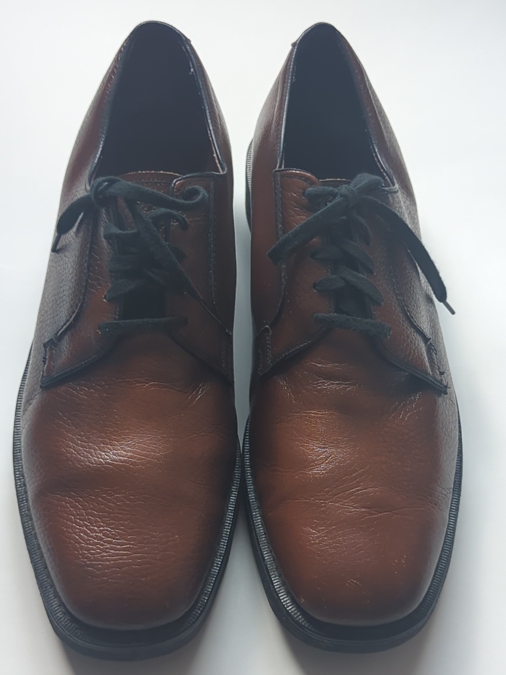 Vintage Weyenberg Brown Leather Derby Shoes Size 11C